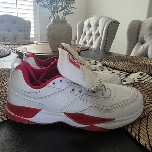 DC White and Red Sneakers